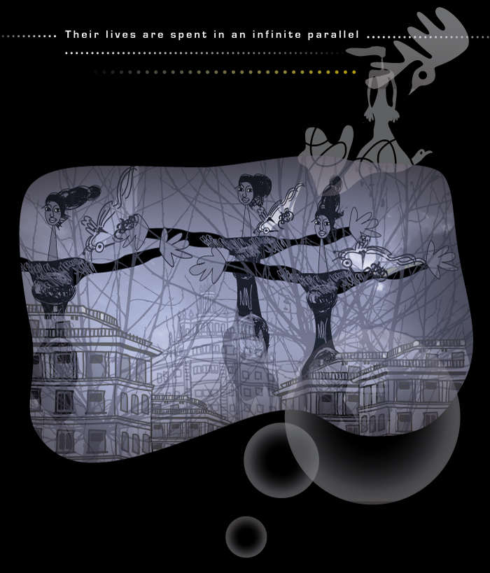 Women in the city, illustrated by Montse Noguera